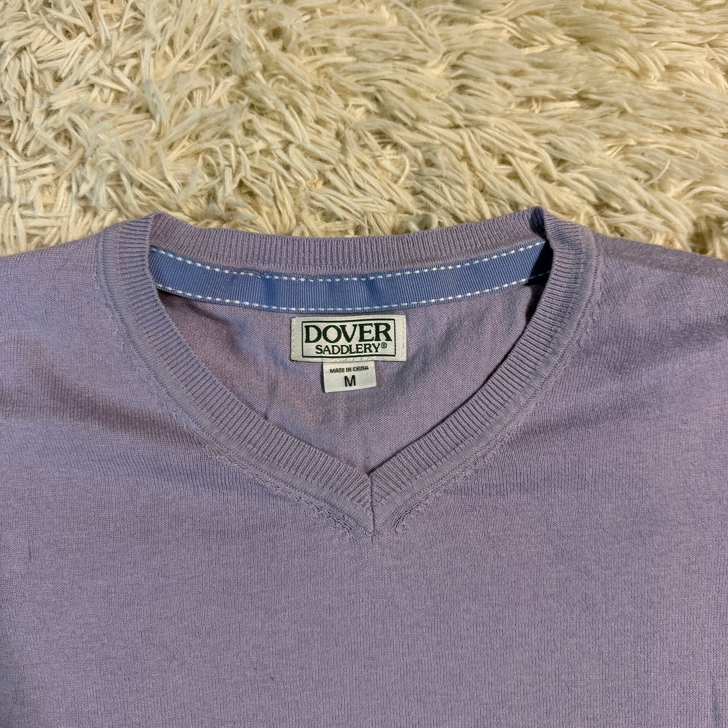 Women’s Medium Purple Dover Long Sleeve Horseback Riding Sweater