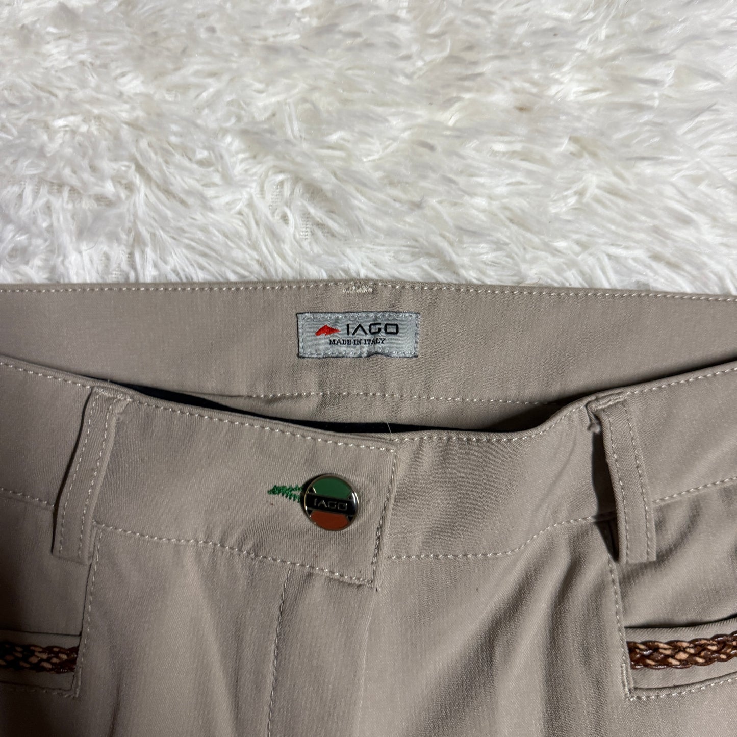 Women’s Size IT44 Tan Iago Knee Patch Horseback Riding Breeches