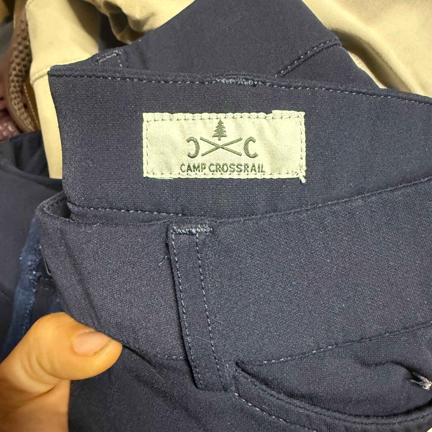 Child’s Size 14R Navy Camp Crossrail Knee Patch Horseback Riding Breeches