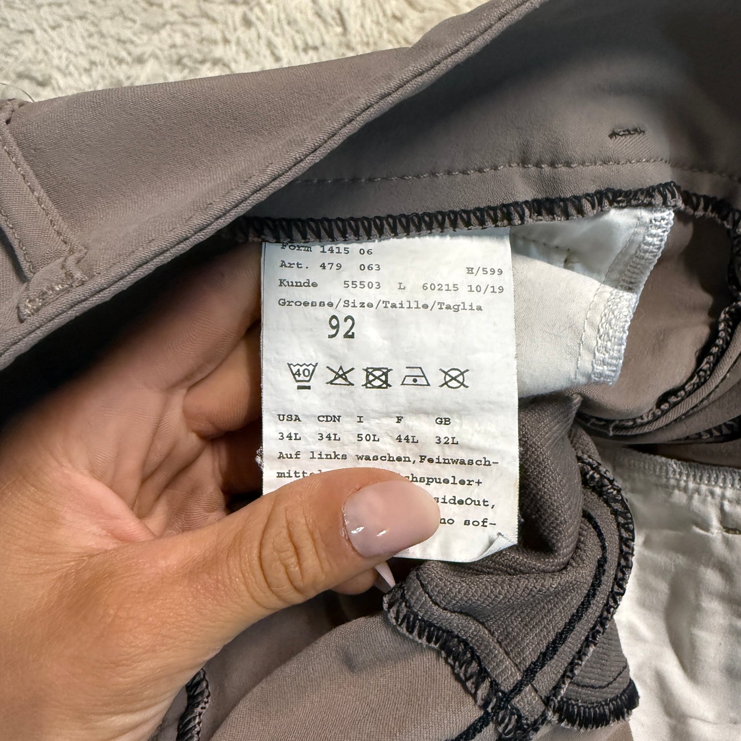 Women’s Size 34L Brown Pikeur Full Seat Horseback Riding Breeches