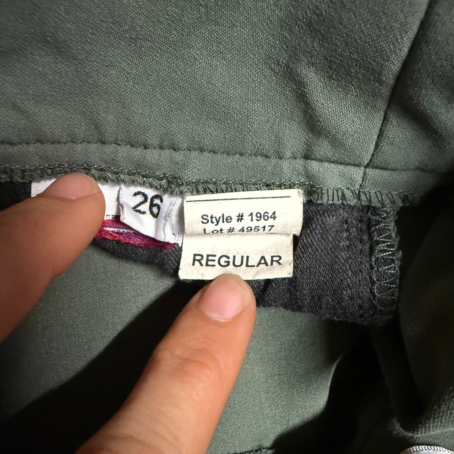 Women’s Size 26R Green Tailored Sportsman Knee Patch Horseback Riding Breeches