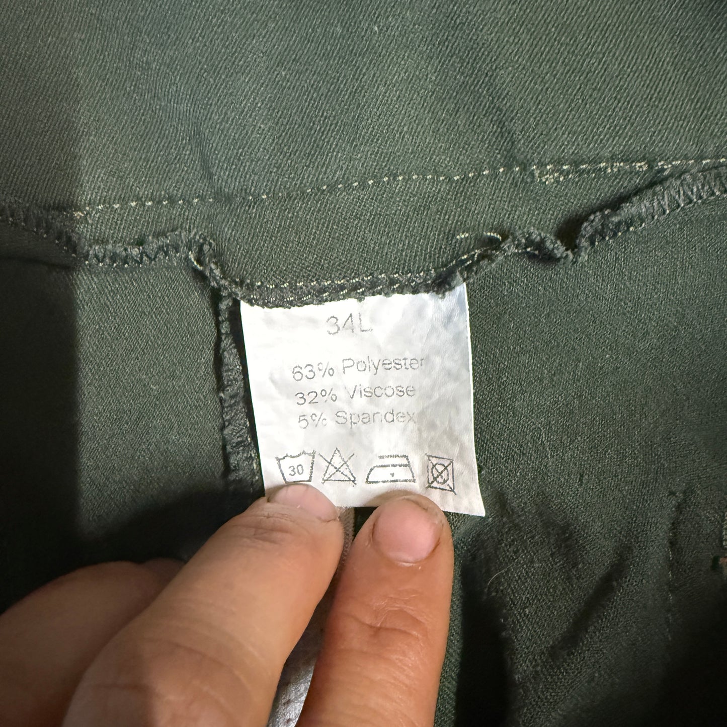 Women’s Size 34L Green Smartpak Piper Knee Patch Horseback Riding Breeches