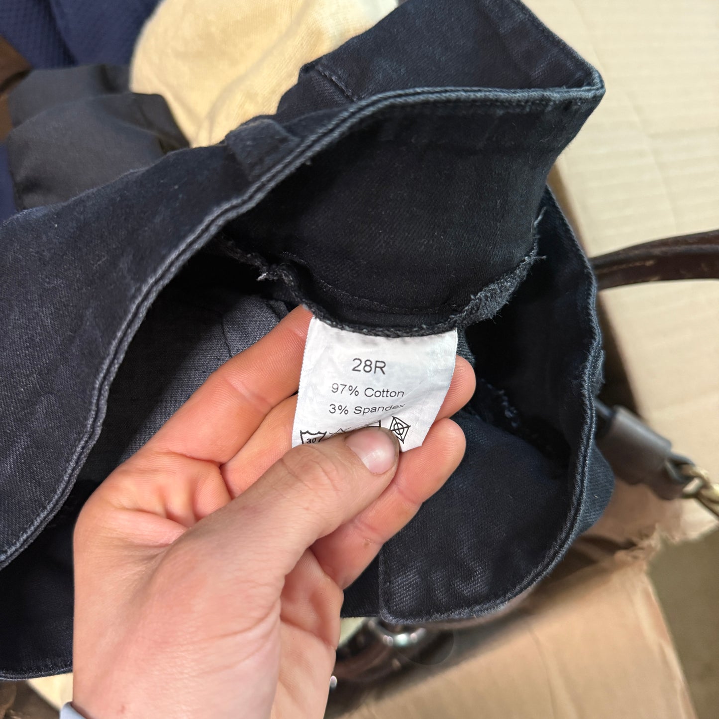 Women’s Size 28R Black Smartpak Piper Knee Patch Horseback Riding Breeches