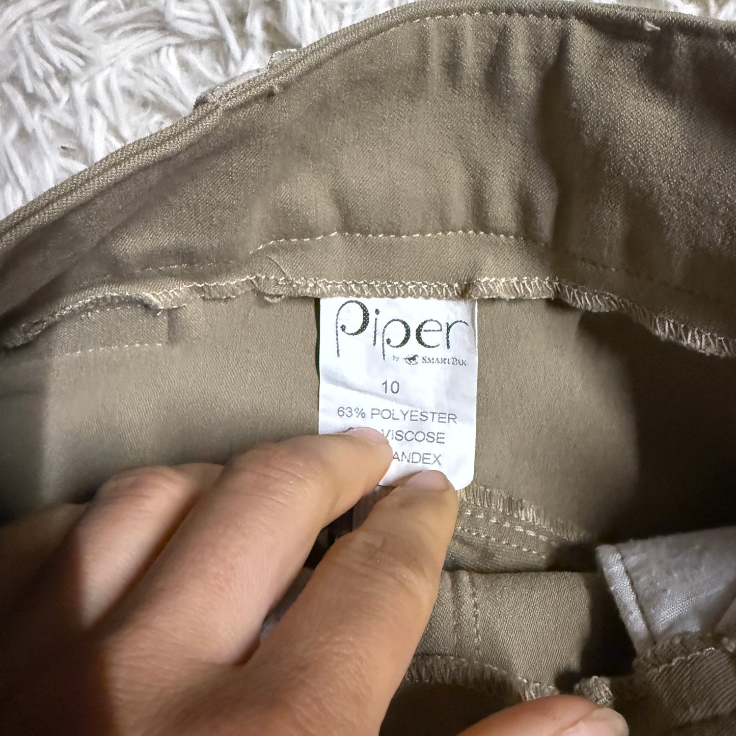 Child’s Size 10R Tan Smartpak Knee Patch Horseback Riding Breeches