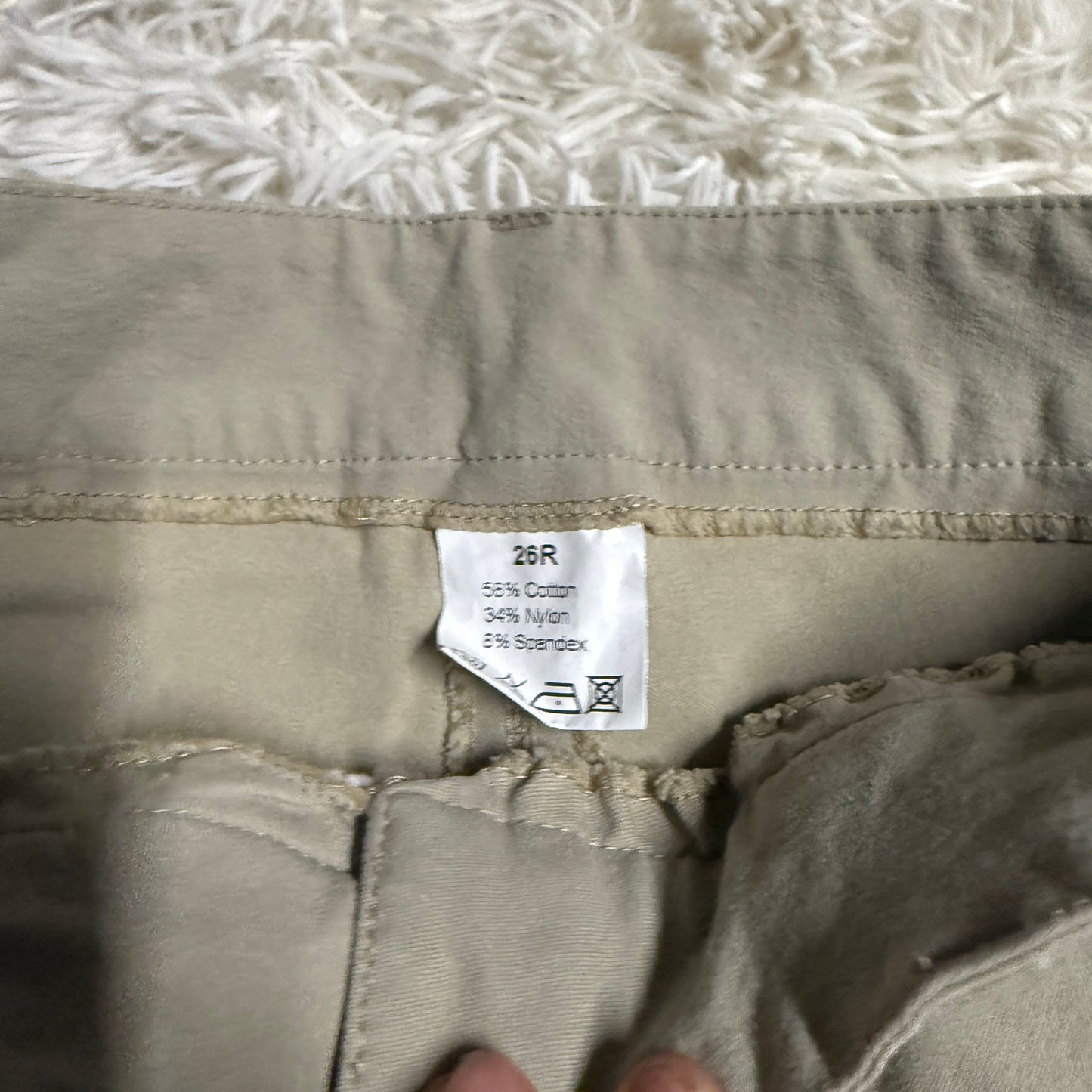 Women’s Size 26R Tan Unbranded Knee Patch Horseback Riding Breeches