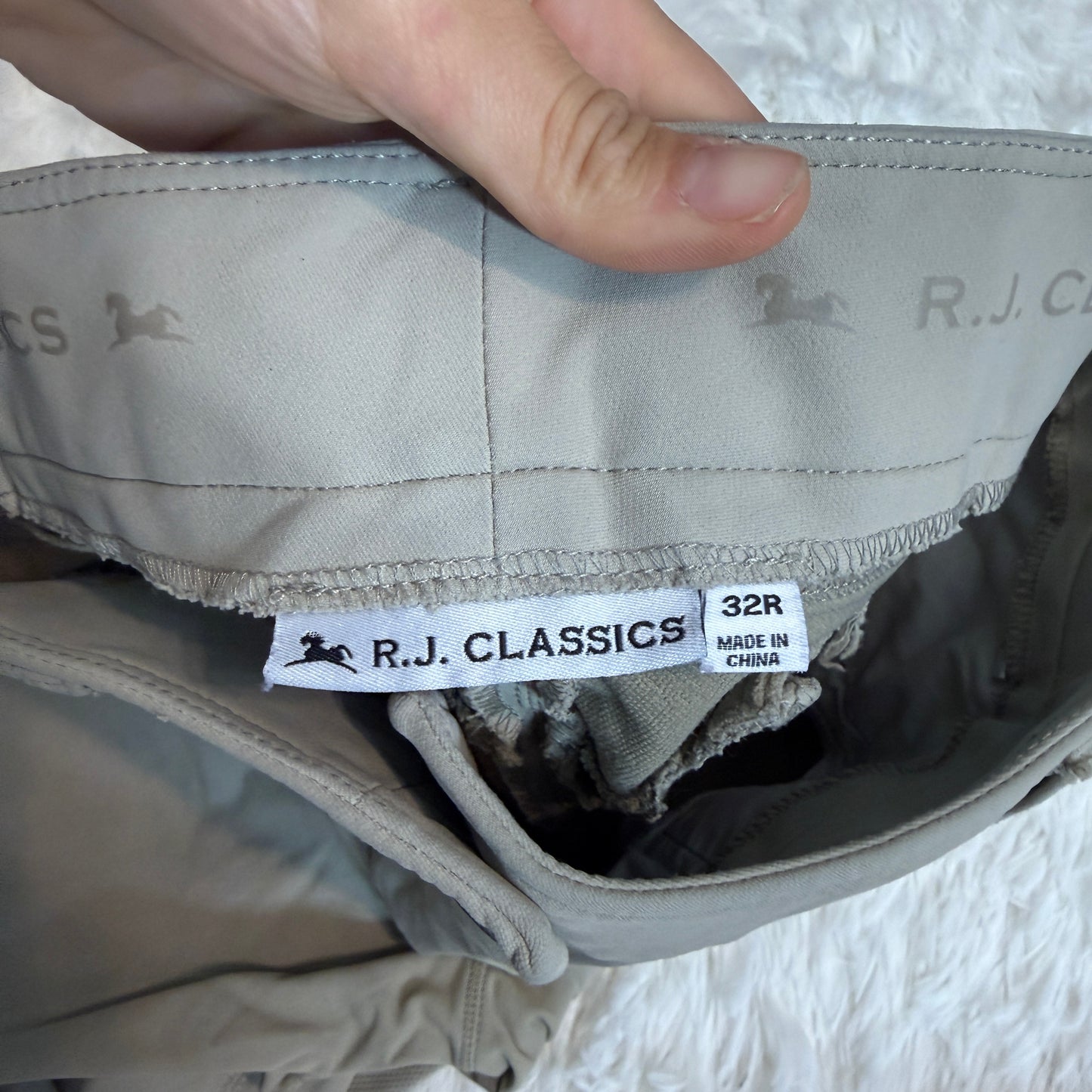 Women’s Size 32R Tan RJ Classics Knee Patch Horseback Riding Breeches