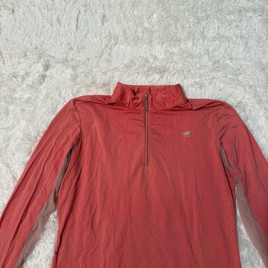Women’s Medium Orange Smartpak Long Sleeve Horseback Riding Sunshirt