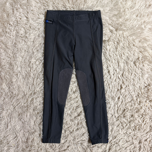 Child’s Medium Grey Irideon Knee Patch Horseback Riding Tights