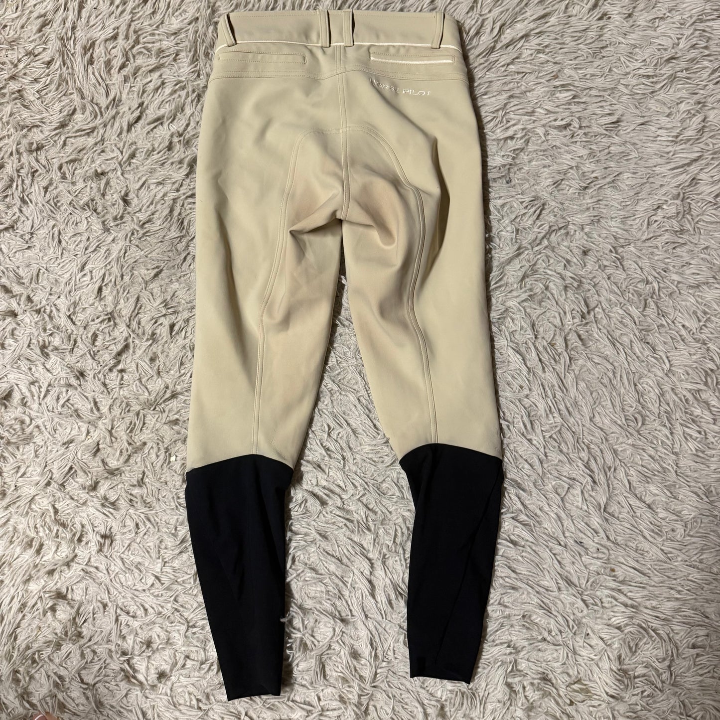 Women’s XS Tan Horse Pilot Knee Patch Horseback Riding Breeches