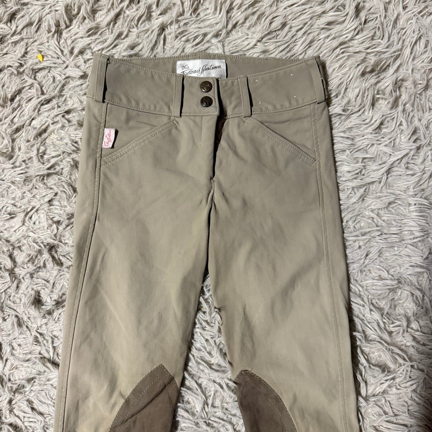 Girl’s Size 10L Tan Tailored Sportsman Knee Patch Horseback Riding Jodphurs