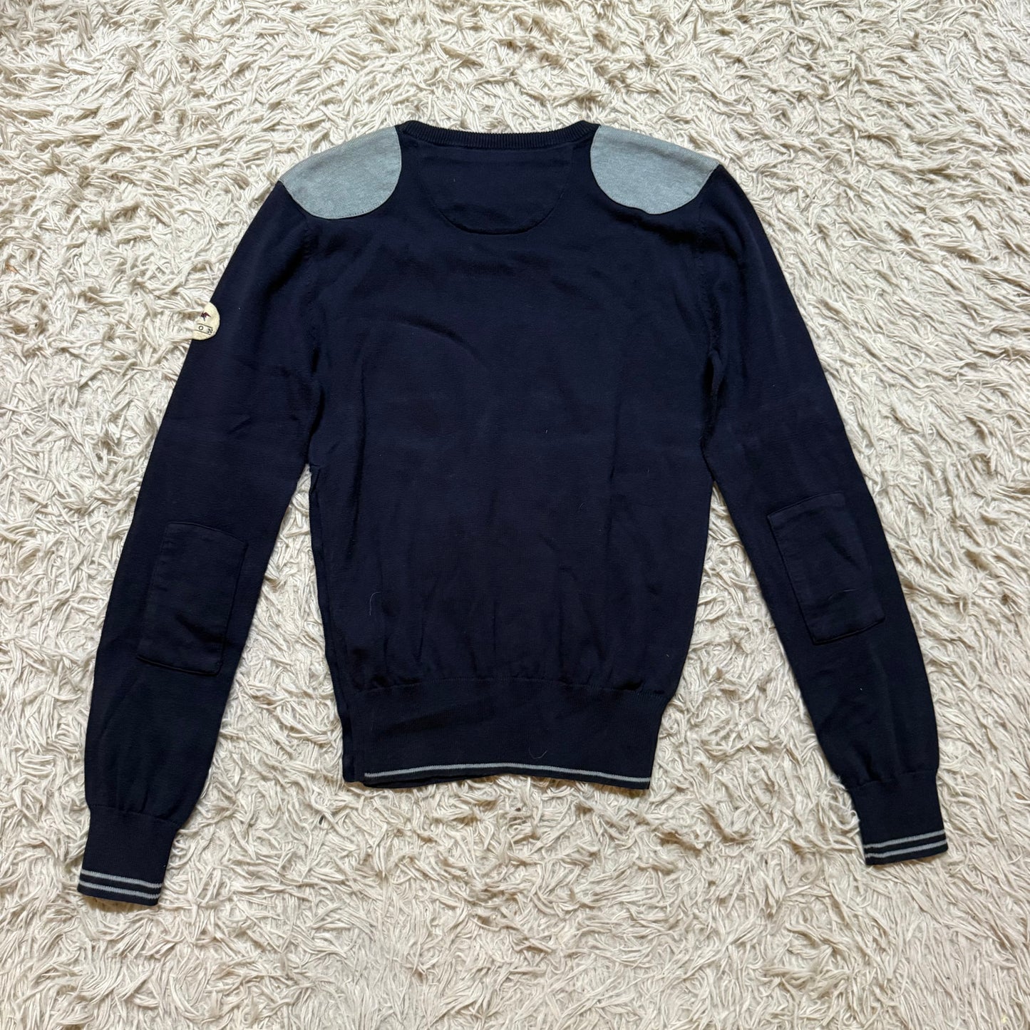 Women’s Medium Navy Leon Long Sleeve Horseback Riding Sweater