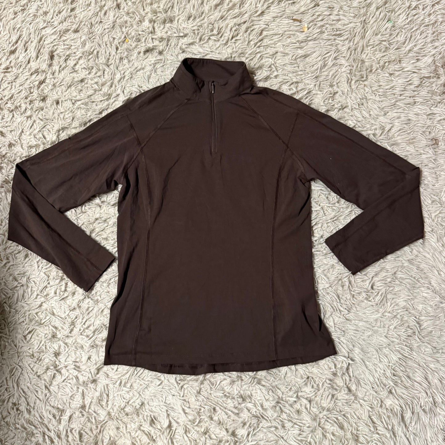 Women’s Medium Brown Dover Riding Sport Long Sleeve Horseback Riding Shirt