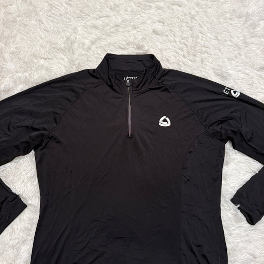 Women’s XL Black Lettia Long Sleeve Horseback Riding Sunshirt