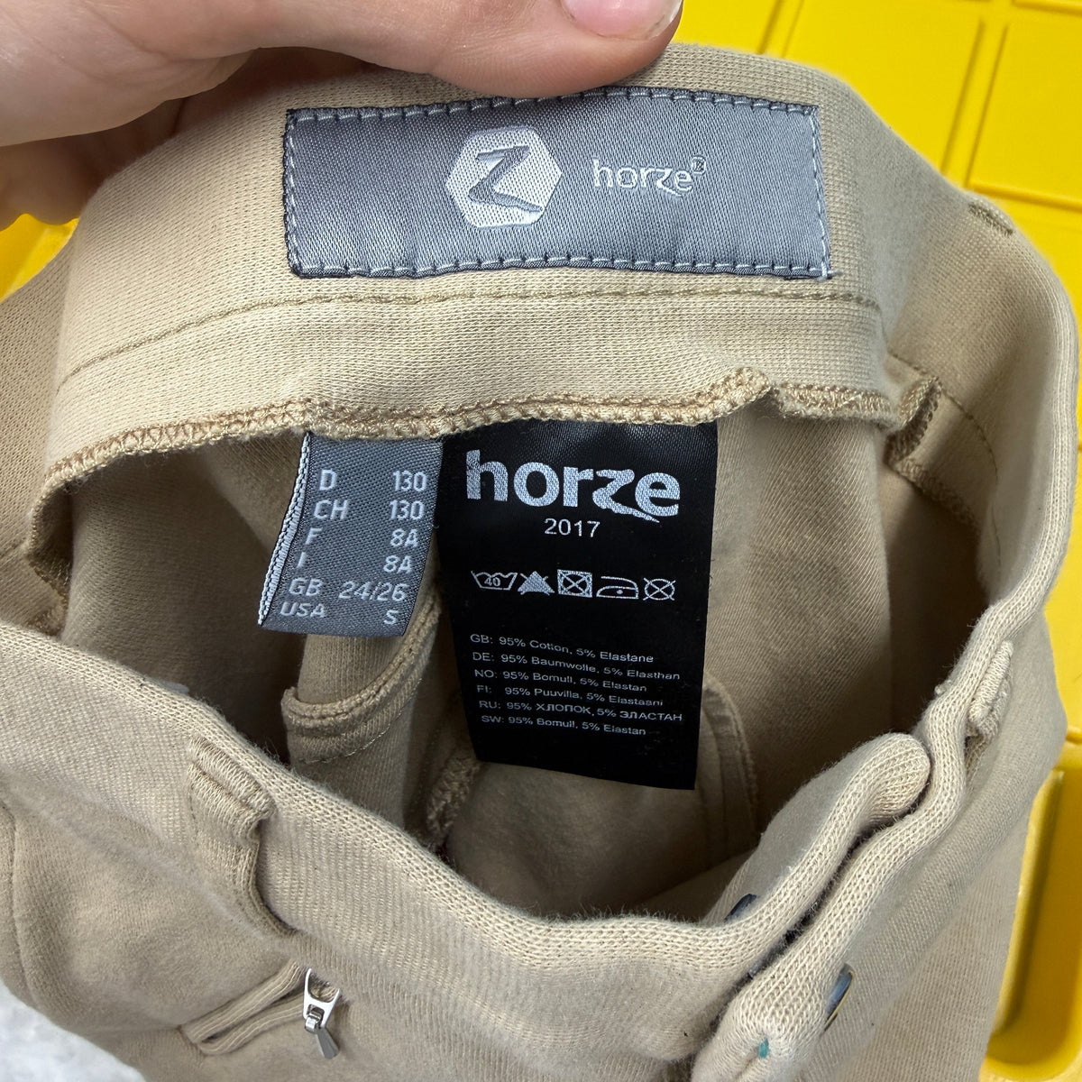 Child’s Small Tan Horze Full Seat Horseback Riding Tights