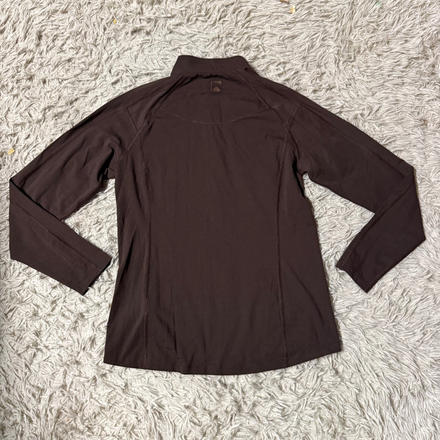 Women’s Medium Brown Dover Riding Sport Long Sleeve Horseback Riding Shirt