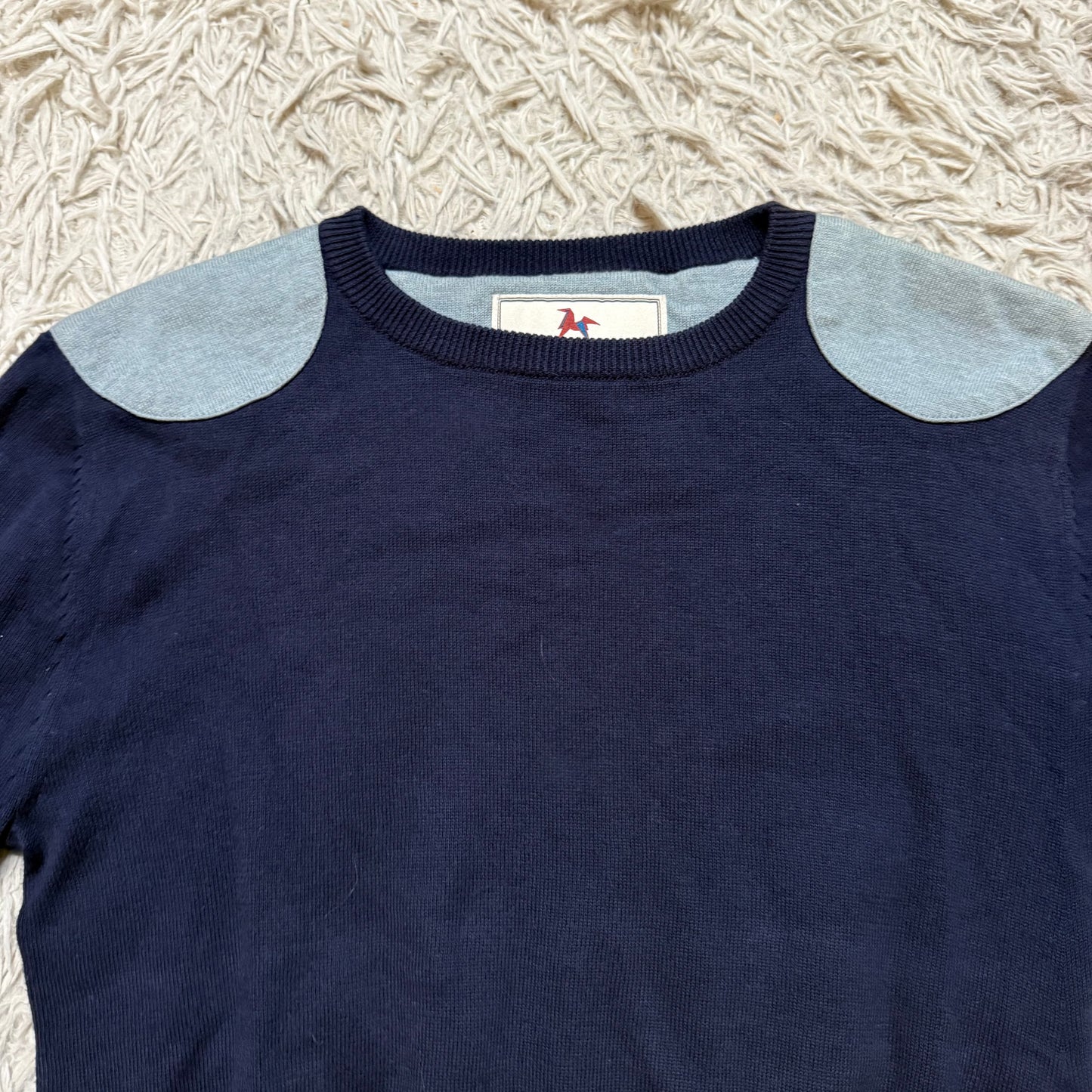 Women’s Medium Navy Leon Long Sleeve Horseback Riding Sweater