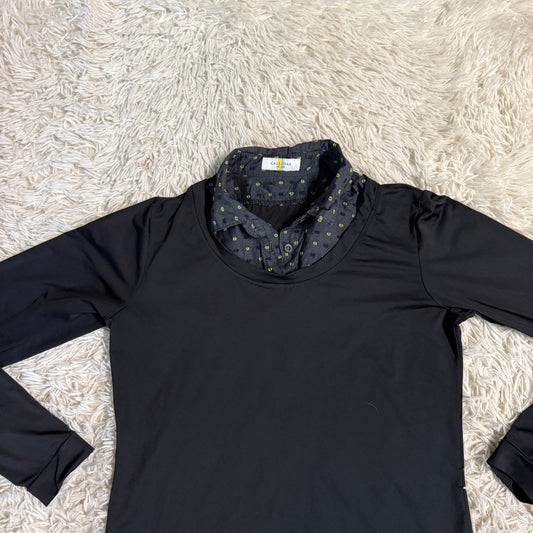 Women’s Medium Black Callidae Long Sleeve Horseback Riding Sunshirt