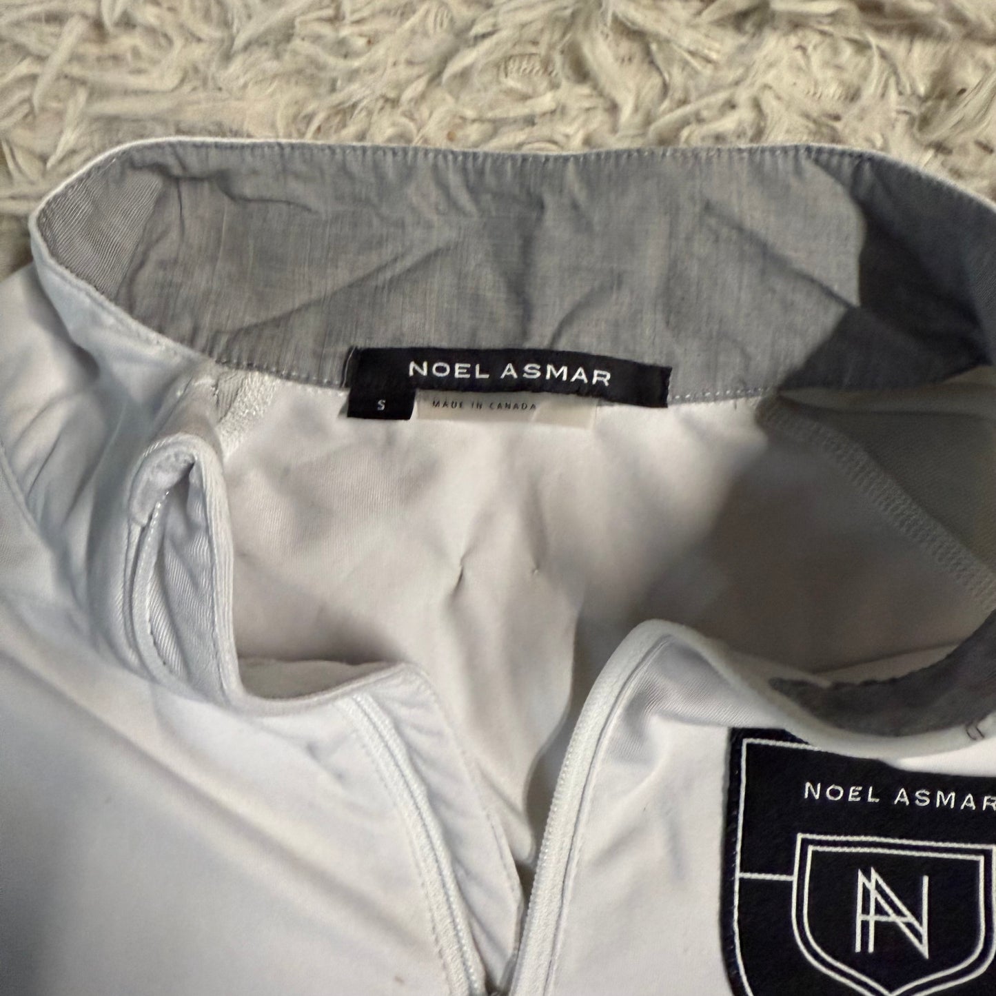 Women’s Small White Noel Asmar Short Sleeve Horseback Riding Sunshirt