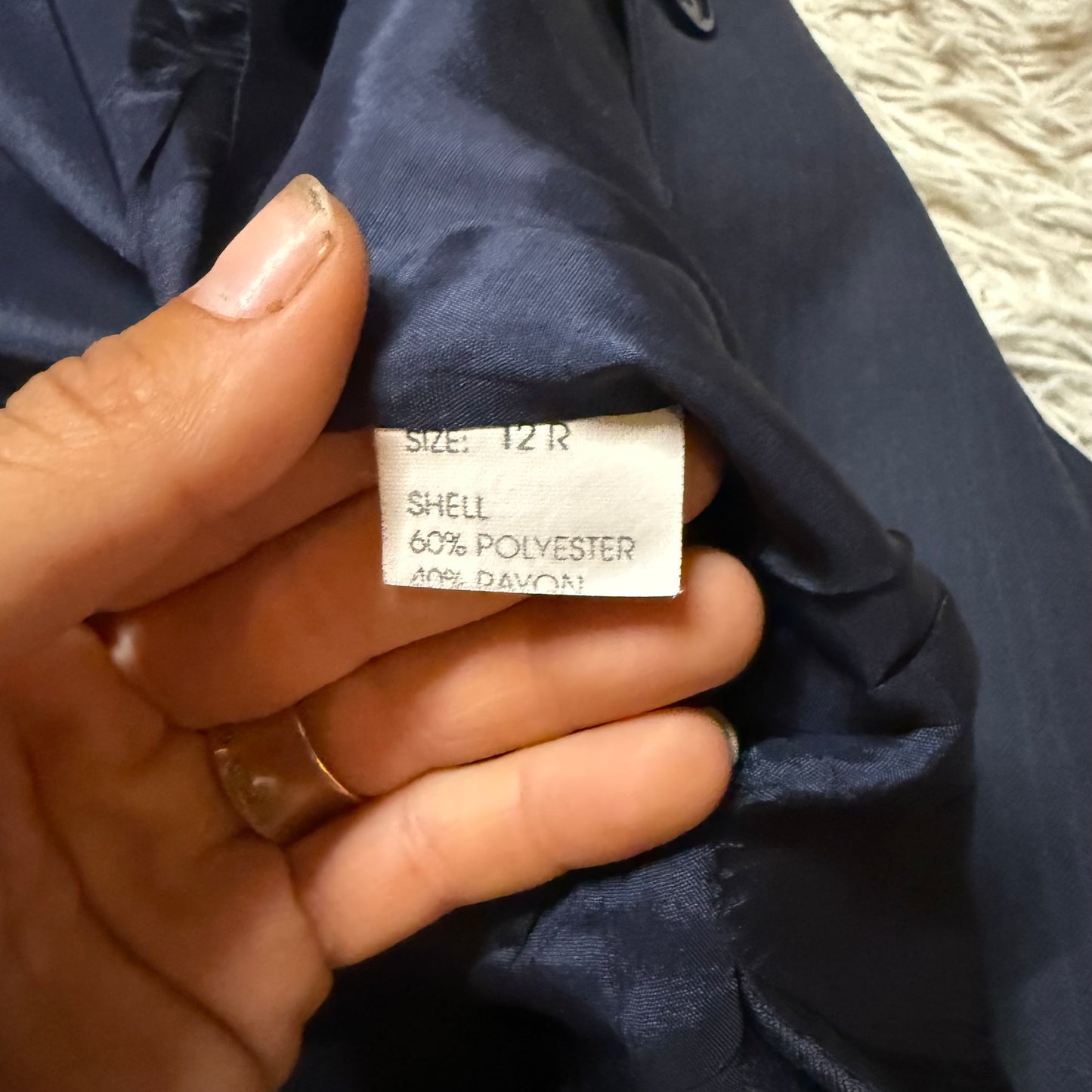 Women’s Size 12R Navy Beaufort Horseback Riding Show Coat