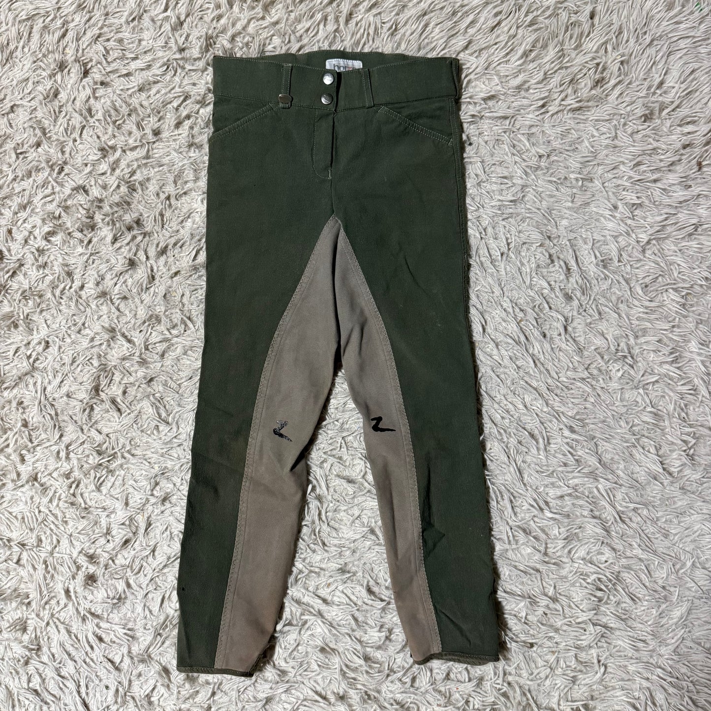 Child’s Large Green Horze Full Seat Horseback Riding Breeches
