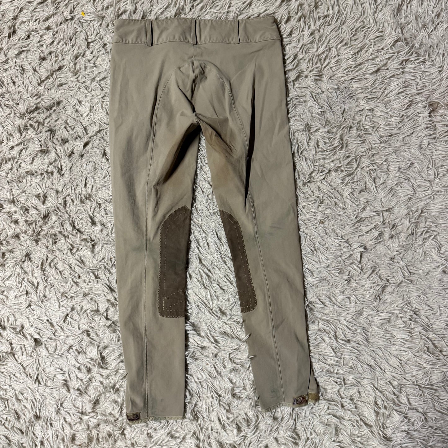 Girl’s Size 16 Tan Tailored Sportsman Knee Patch Horseback Riding Breeches
