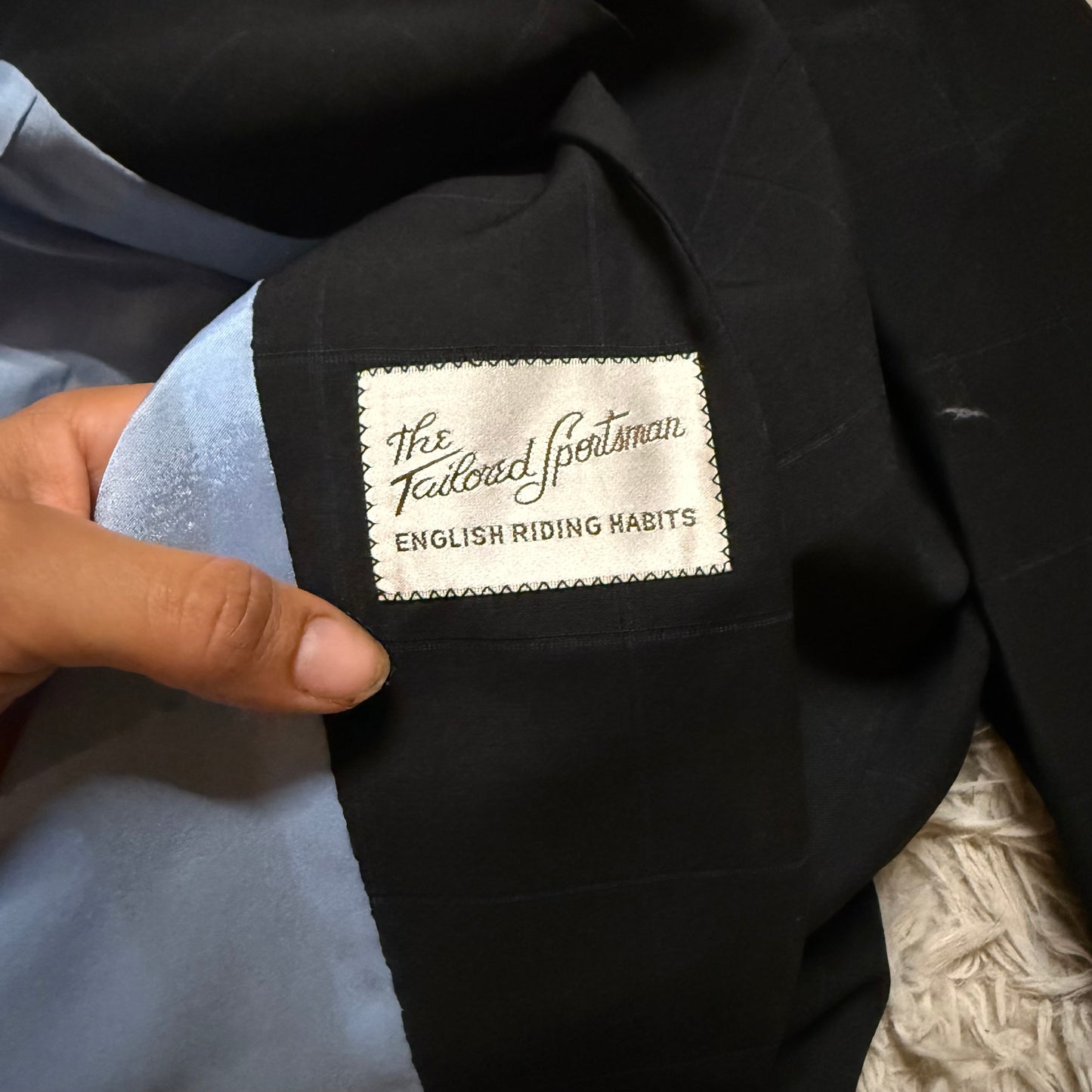 Women’s Size 14R Black Tailored Sportsman Horseback Riding Show Coat