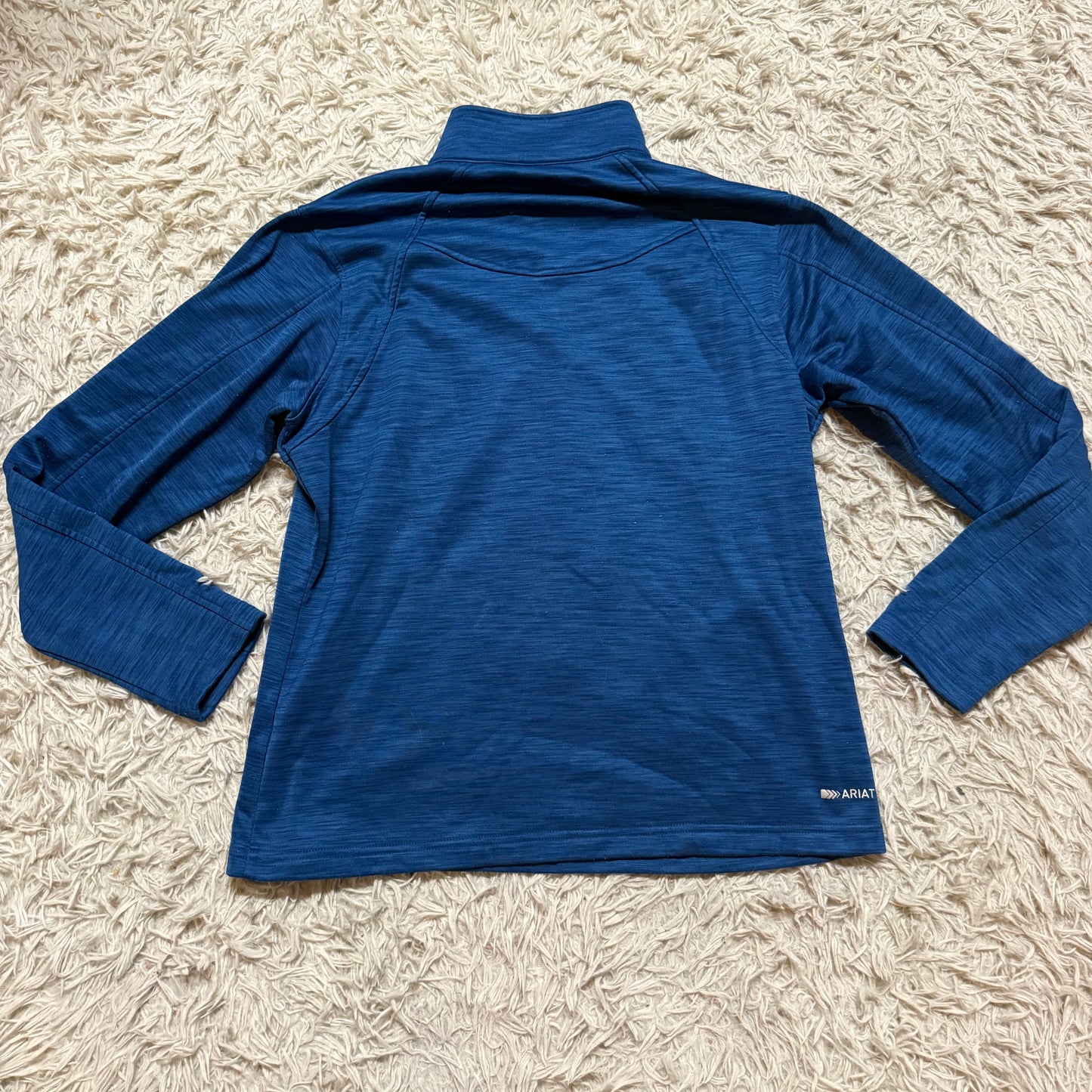 Women’s XL Blue Ariat Long Sleeve Horseback Riding Winter Quarter Zip Pullover