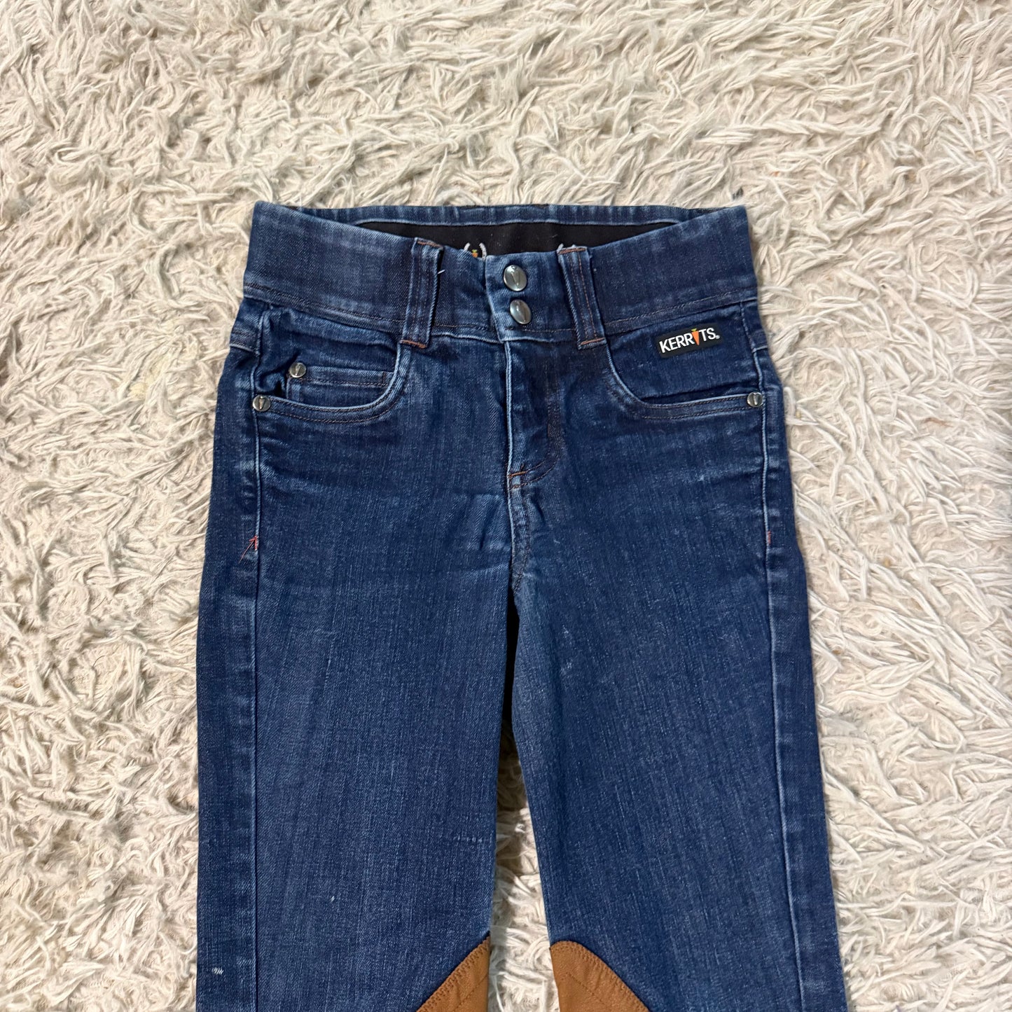 Girl’s Small Jean Kerrits Knee Patch Horseback Riding Breeches