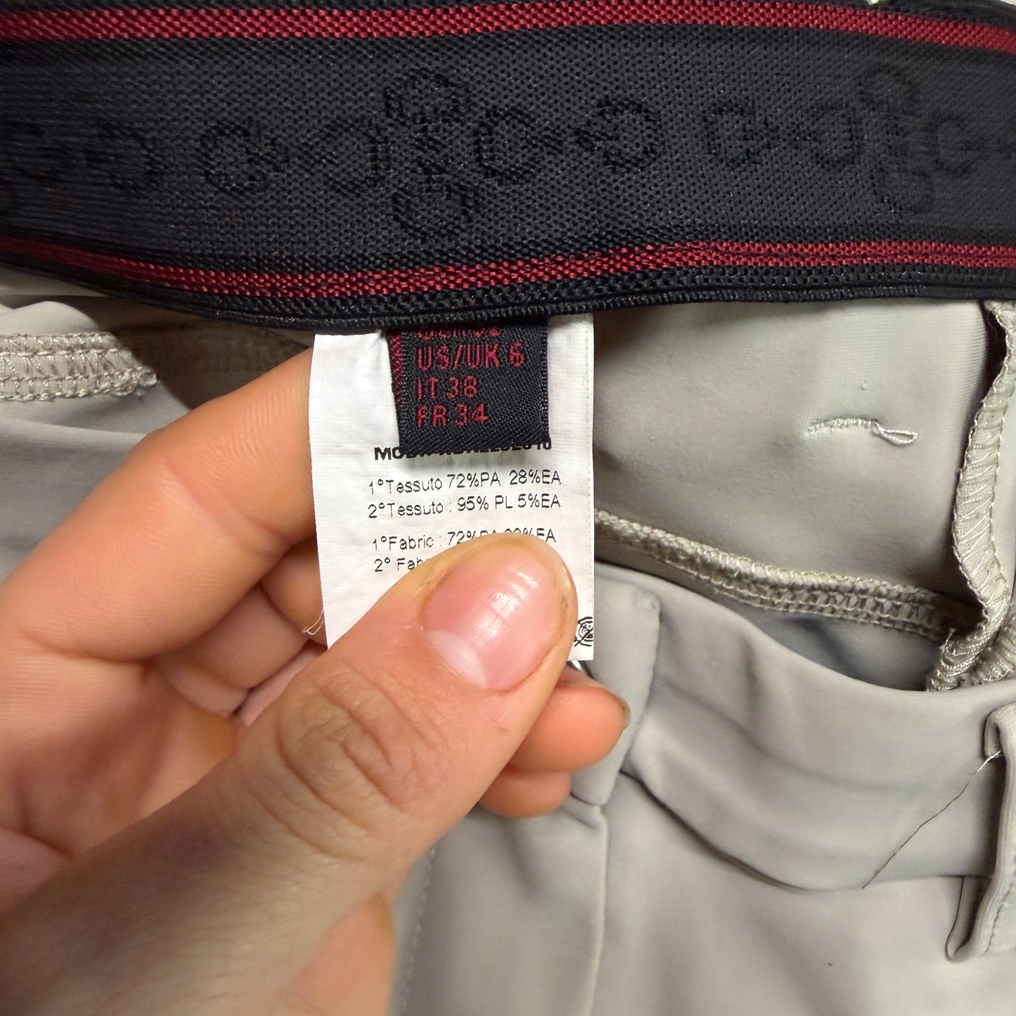 Women’s Size IT38 Tan Cavalleria Toscana Knee Patch Horseback Riding Breeches