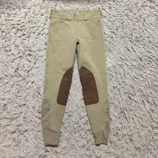 Women’s Size 24R Tan Dover Knee Patch Horseback Riding Breeches