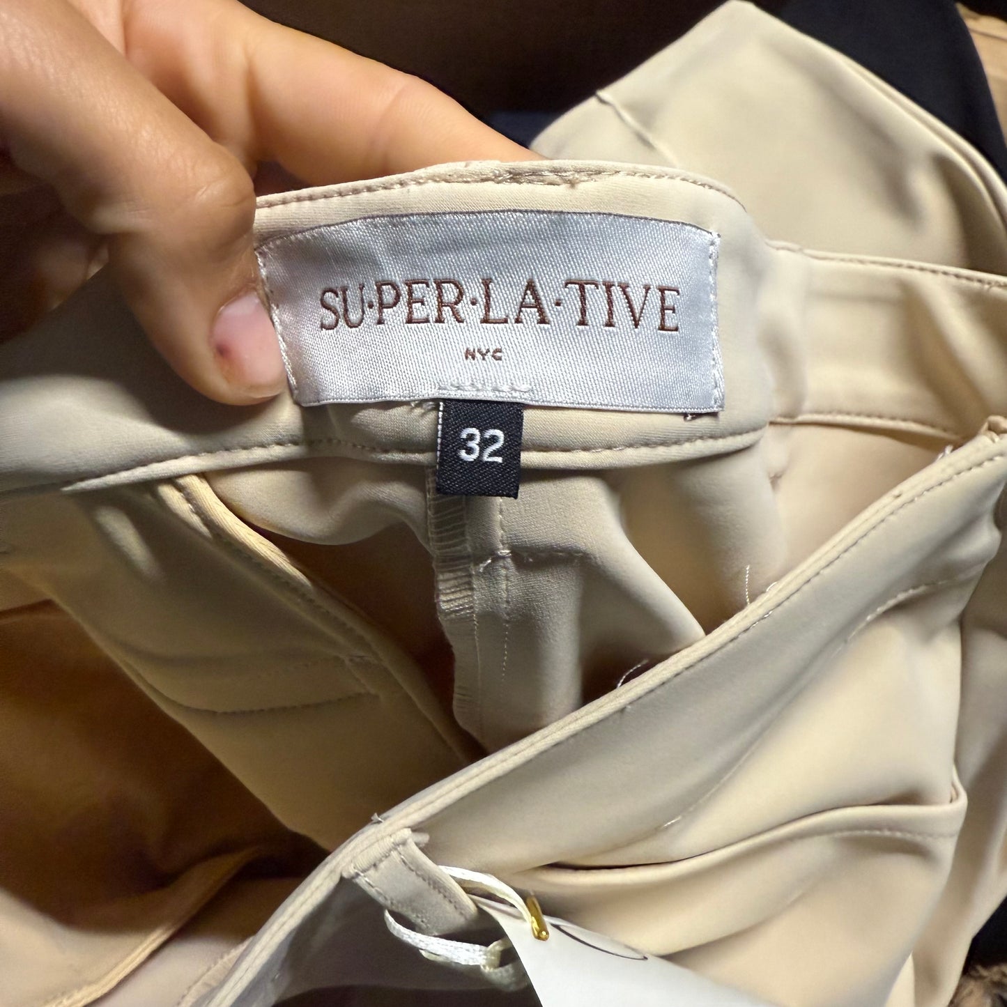 New Women’s Size 32R Tan Superlative Knee Patch Horseback Riding Breeches