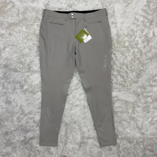 New Women’s Size 36R Tan Samshield Adele Knee Patch Horseback Riding Breeches