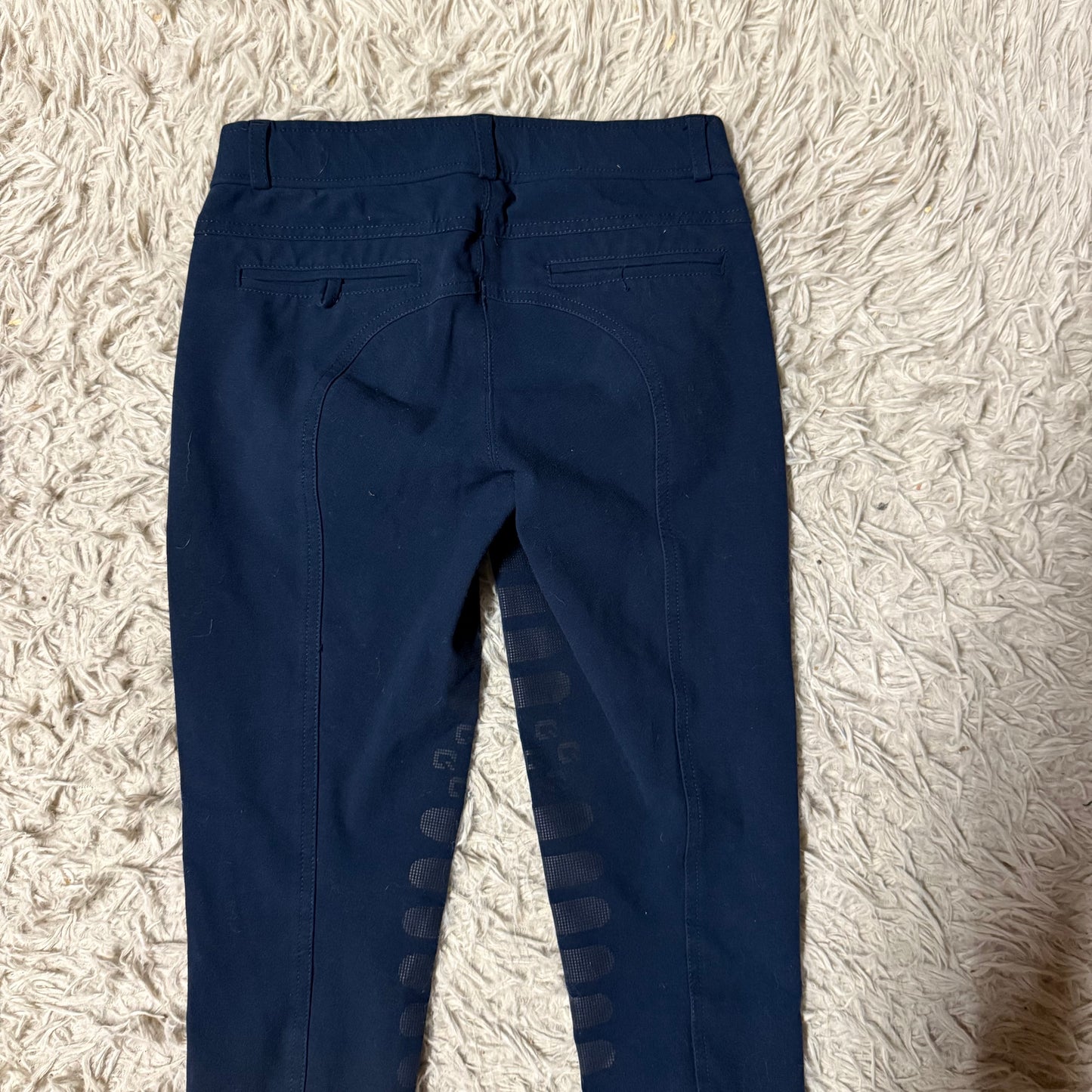 Child’s Size 12 Years Navy QHP Knee Patch Horseback Riding Breeches