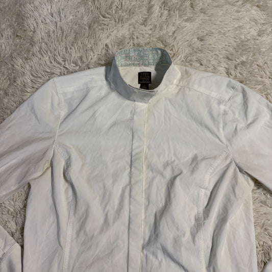 Women’s XXL White Noble Long Sleeve Horseback Riding Show Shirt