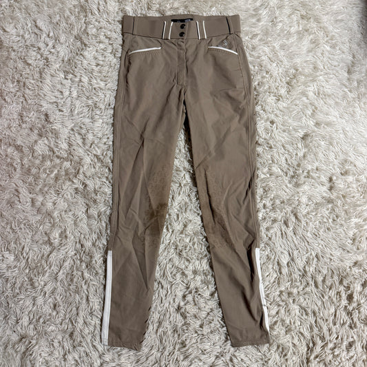 Women’s Size 28R Tan Ethos Equestrian Knee Patch Horseback Riding Breeches