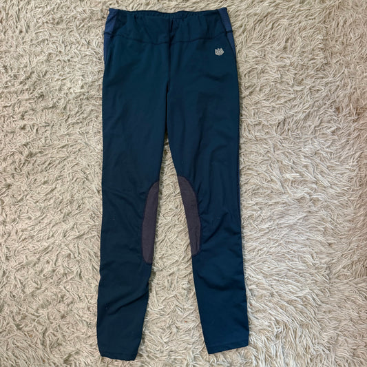 Women’s Medium Blue FitsT4 Sports Knee Patch Horseback Riding Tights