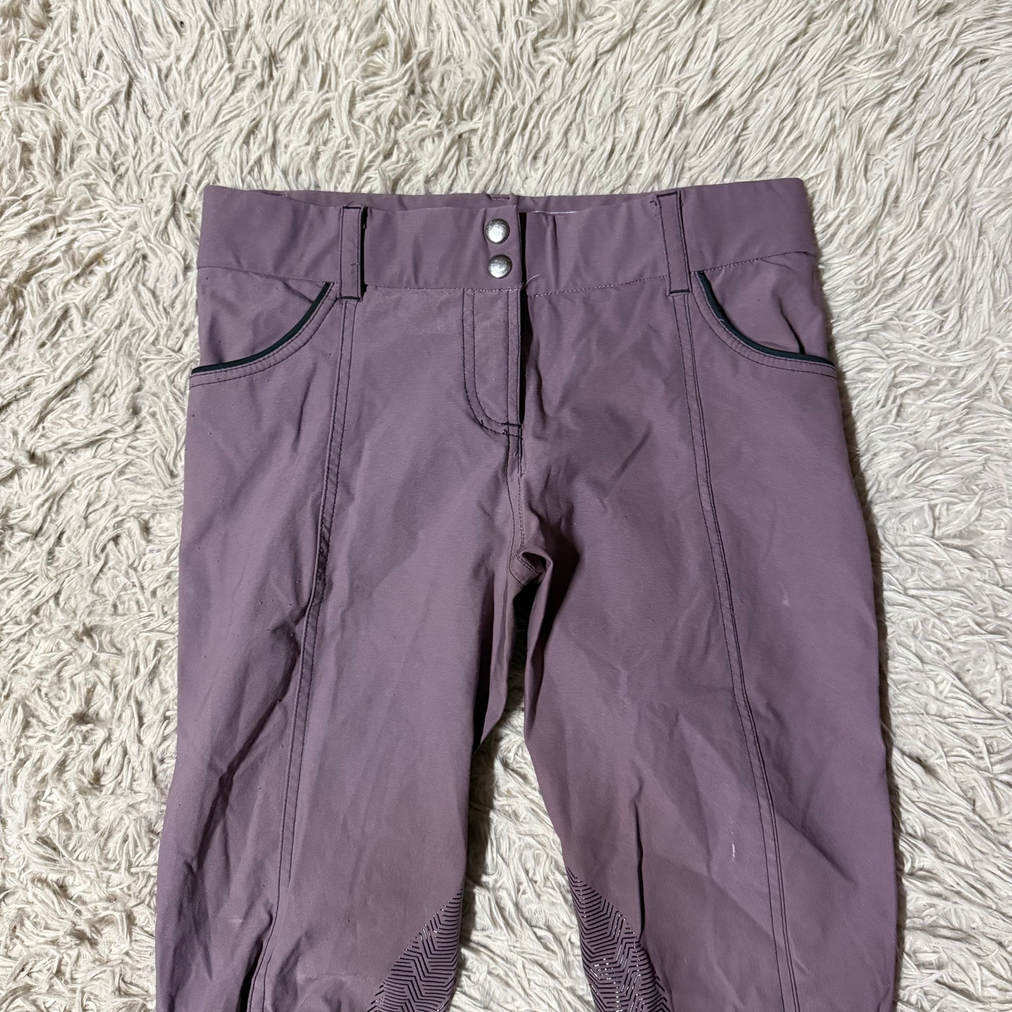 Women’s Size 28 Purple Ghodho Knee Patch Horseback Riding Breeches