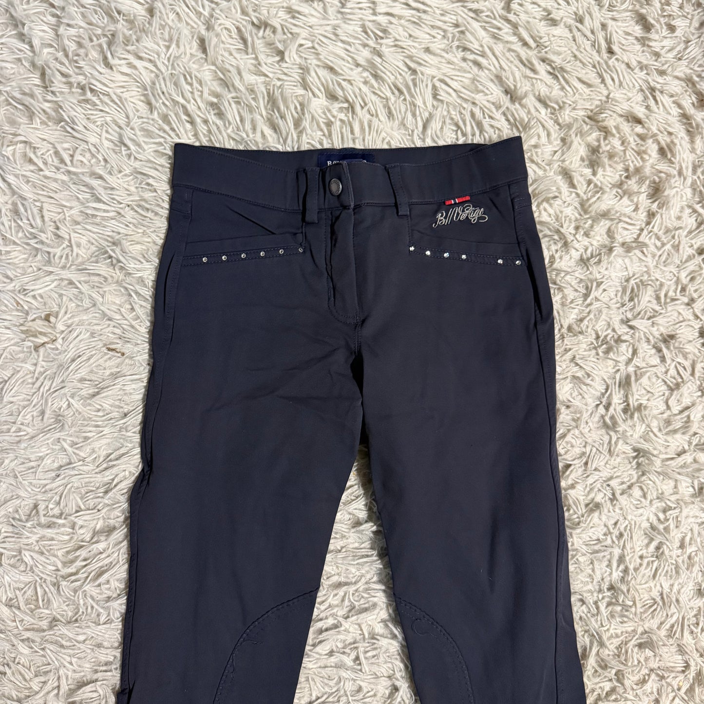 Women’s Size 22R Navy B Vertigo Knee Patch Horseback Riding Breeches