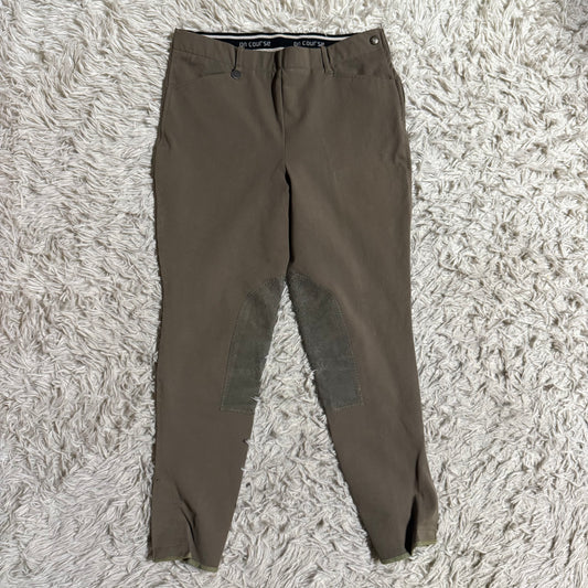 Women’s Size 32 Brown On Course Knee Patch Horseback Riding Breeches