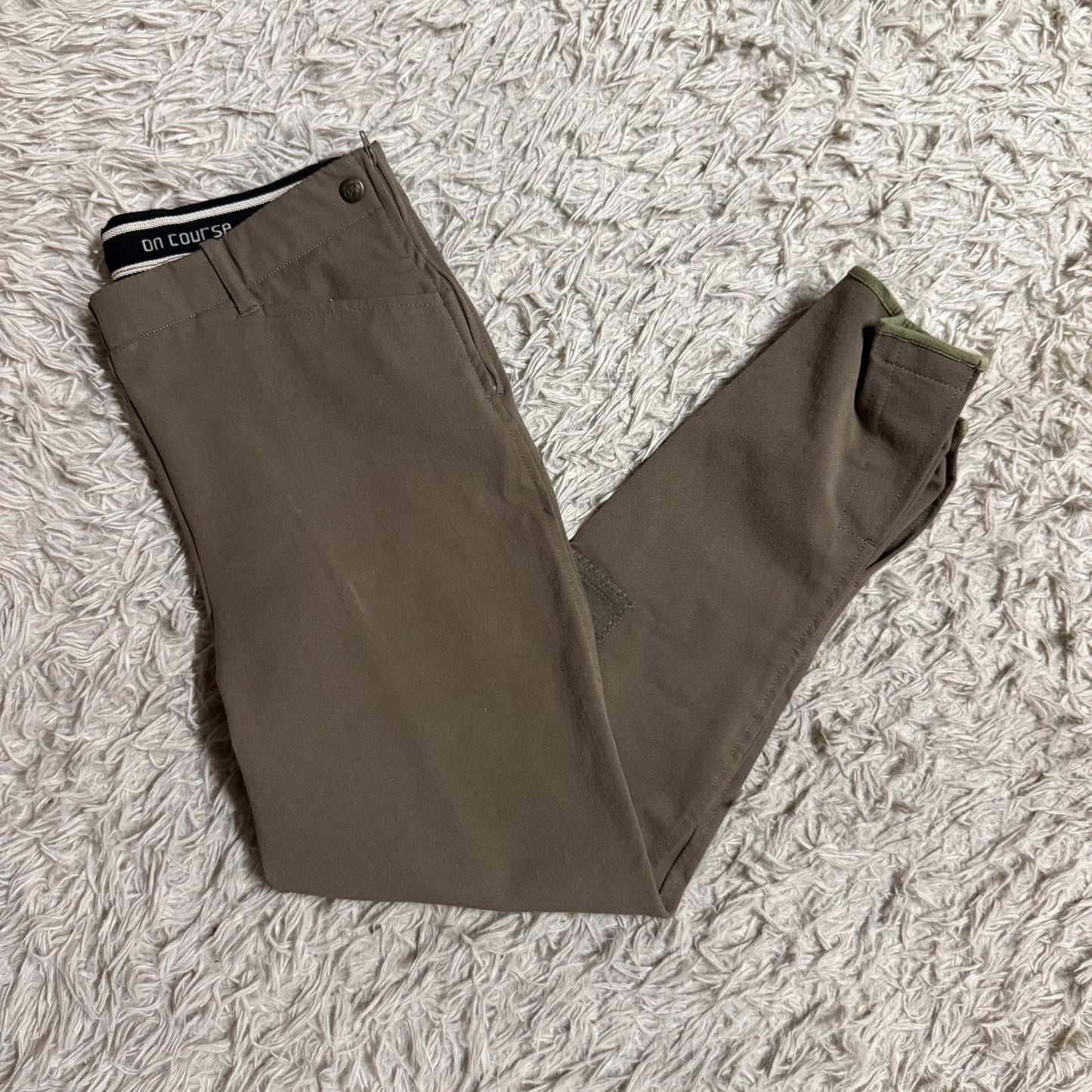 Women’s Size 32 Brown On Course Knee Patch Horseback Riding Breeches
