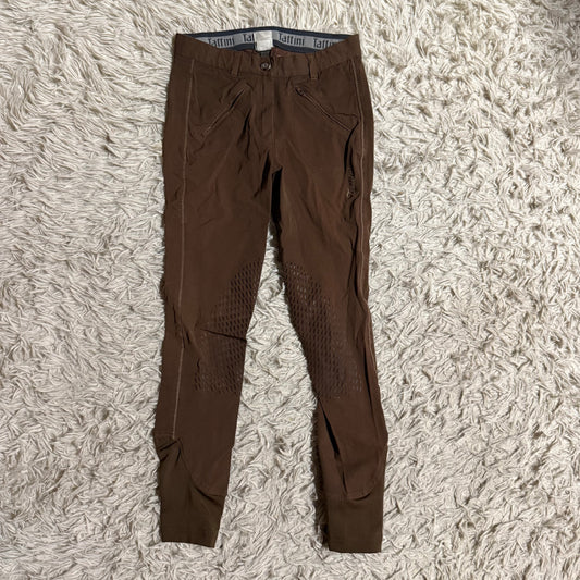 Women’s Size IT38 Brown Tattini Knee Patch Horseback Riding Breeches