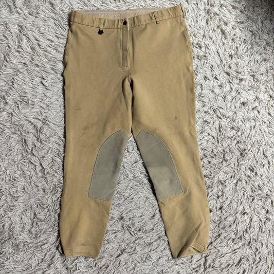 Women’s Size 32 Tan On Course Knee Patch Horseback Riding Breeches