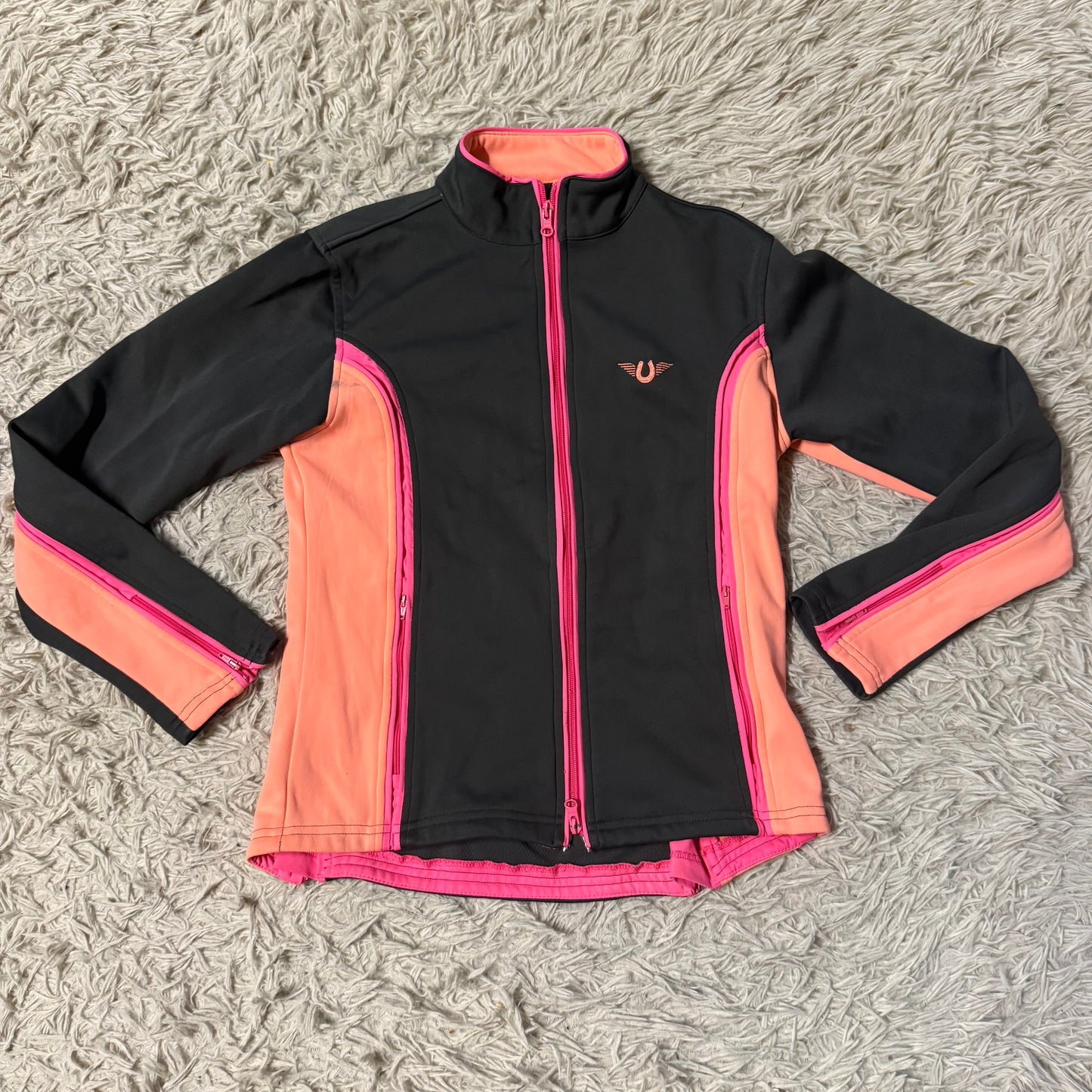 Women’s Medium Grey TuffRider Horseback Riding Winter Jacket