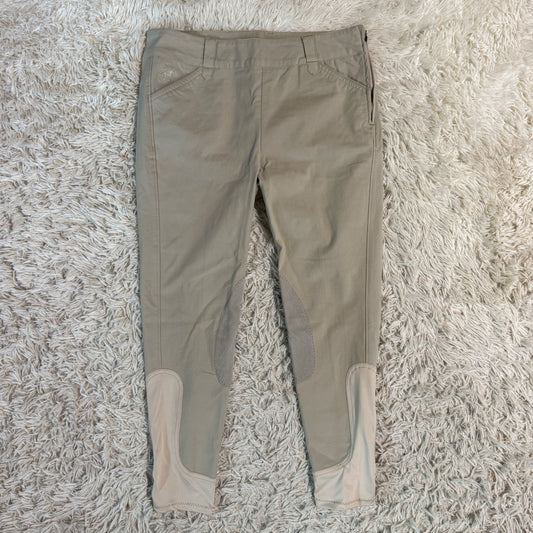 Women’s Size 36R Tan Smartpak Knee Patch Horseback Riding Breeches