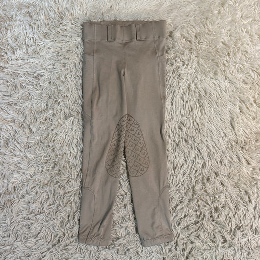 Child’s Small Tan Ovation Knee Patch Horseback Riding Tights