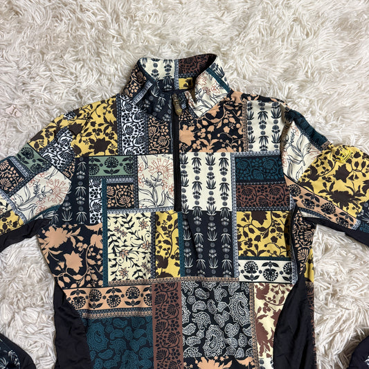 Women’s XS Floral Pattern Kastel Denmark Long Sleeve Horseback Riding Sunshirt
