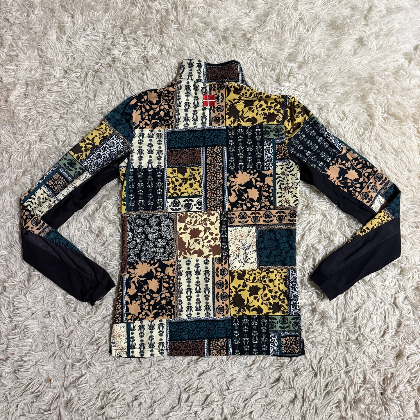 Women’s XS Floral Pattern Kastel Denmark Long Sleeve Horseback Riding Sunshirt