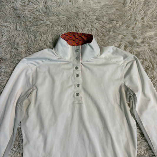 Women’s XS White Essex Classics Long Sleeve Horseback Riding Show Shirt