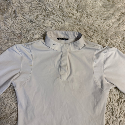 Women’s XS White Horse Pilot Long Sleeve Horseback Riding Show Shirt