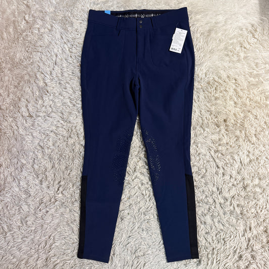 New Women’s XL Navy Kerrits Knee Patch Horseback Riding Winter Breeches